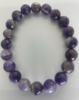 Faceted Chevron Amethyst Bracelet