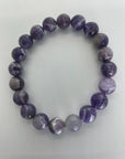 Faceted Chevron Amethyst Bracelet