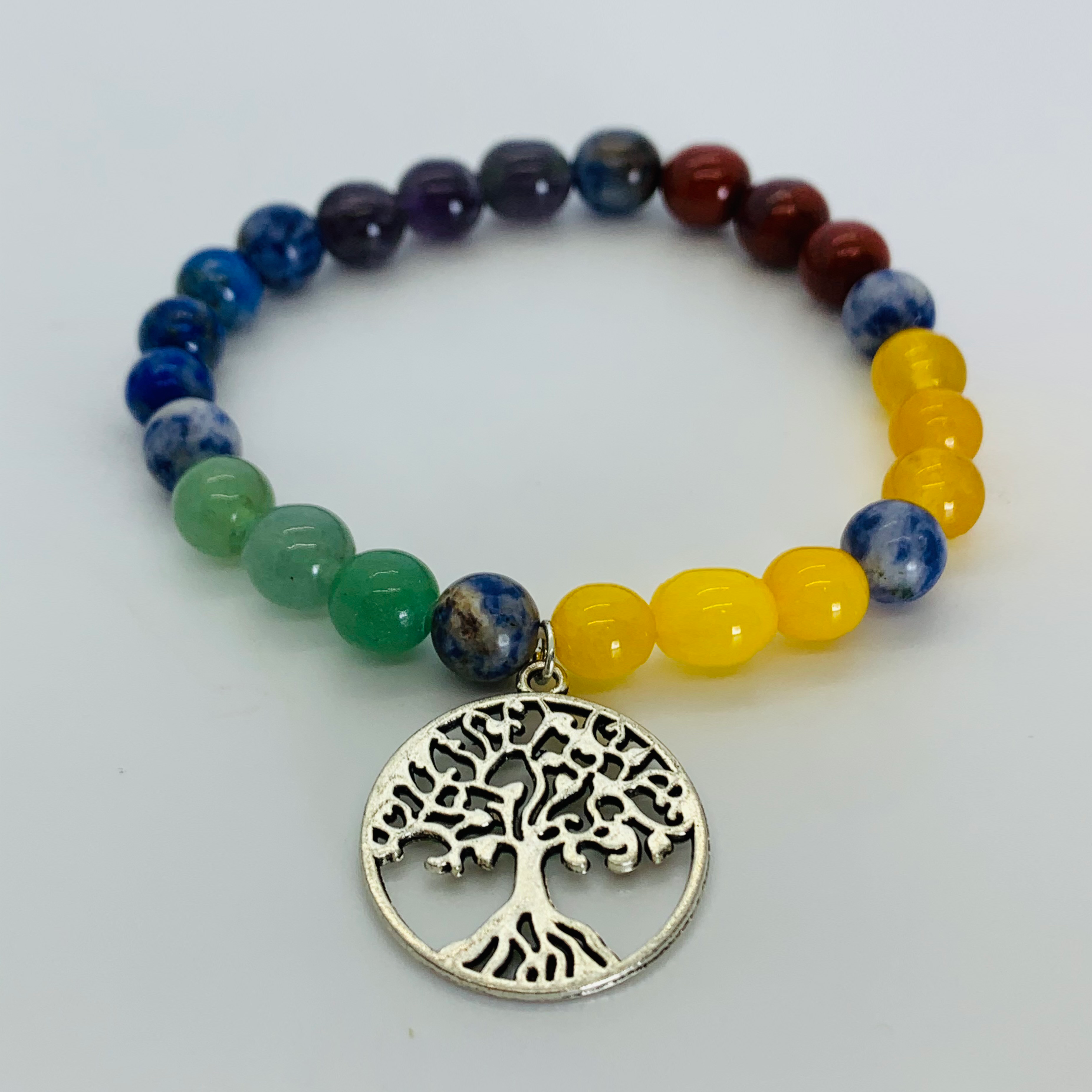 Tree of 2025 life chakra bracelet