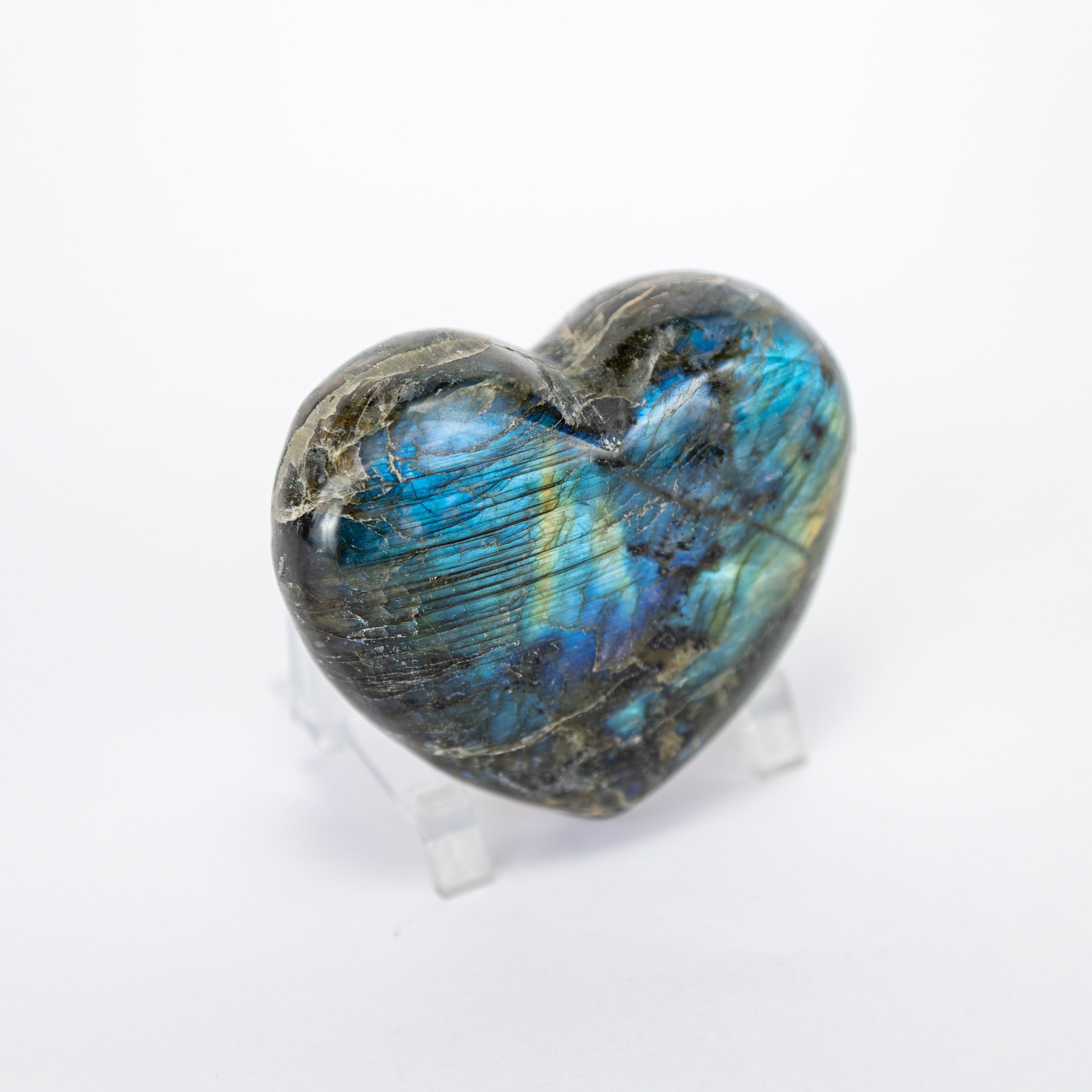 Labradorite Heart