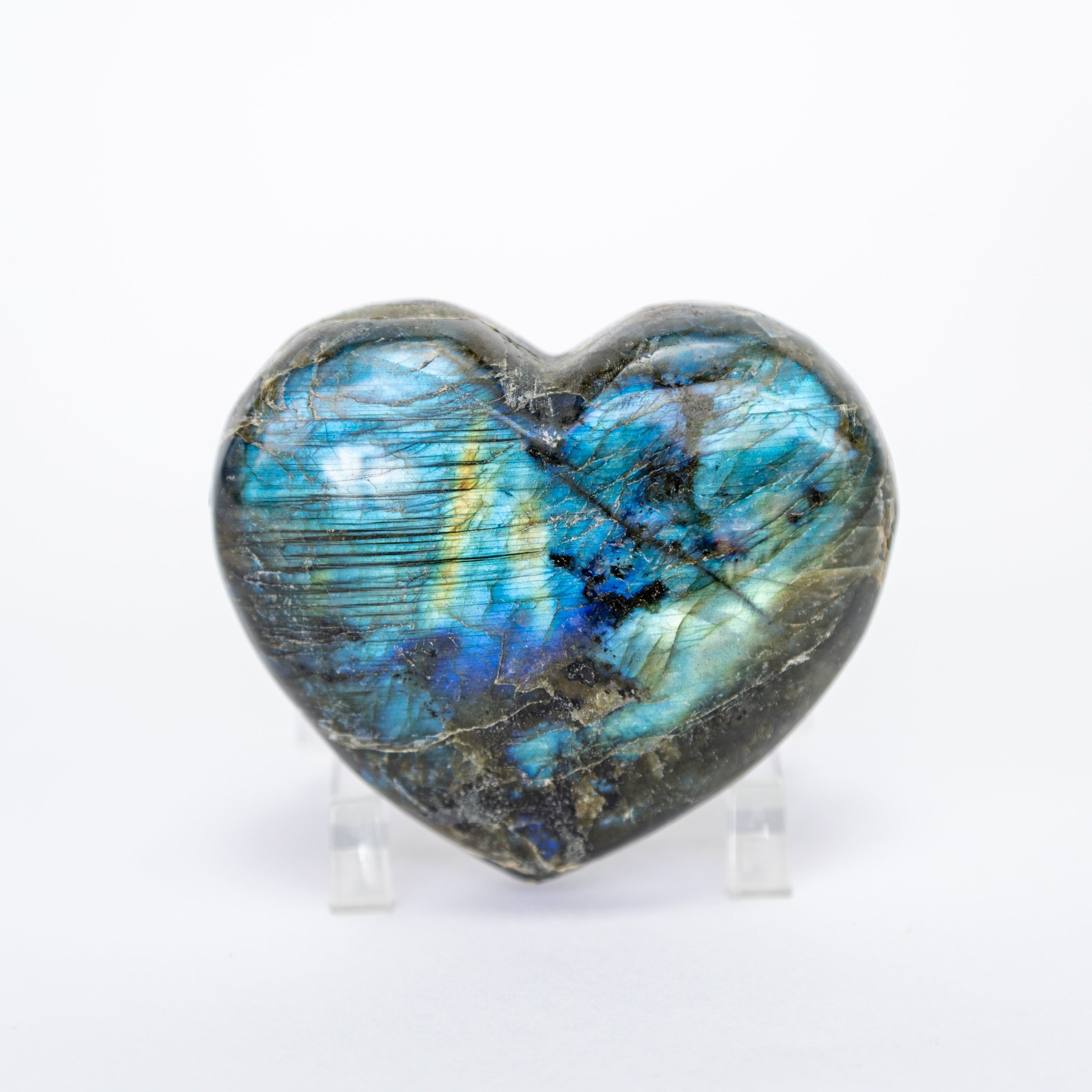 Labradorite Heart