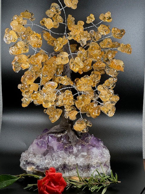 Large Citrine Tree