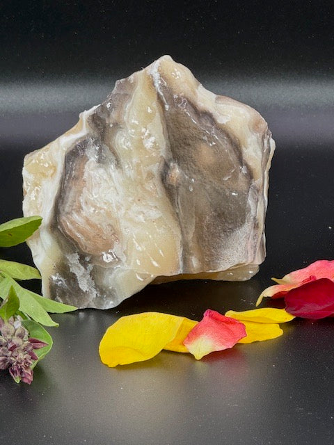 Zebra Calcite Cluster One-of-a-Kind 