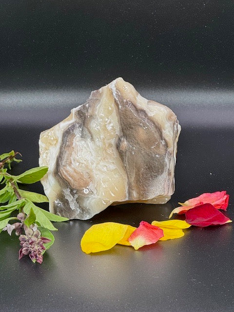 Zebra Calcite Cluster One-of-a-Kind 