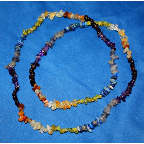 7 Chakra Chip Necklace