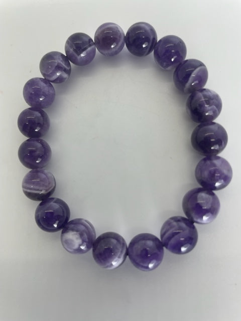 Chevron Amethyst Bracelet