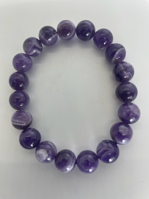 Chevron Amethyst Bracelet