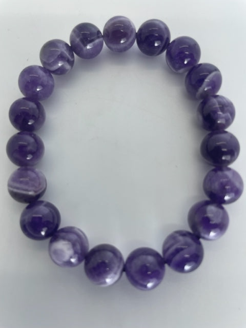 Chevron Amethyst Bracelet