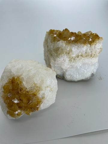 Citrine Cluster Limited Edition #4 - Set of 2