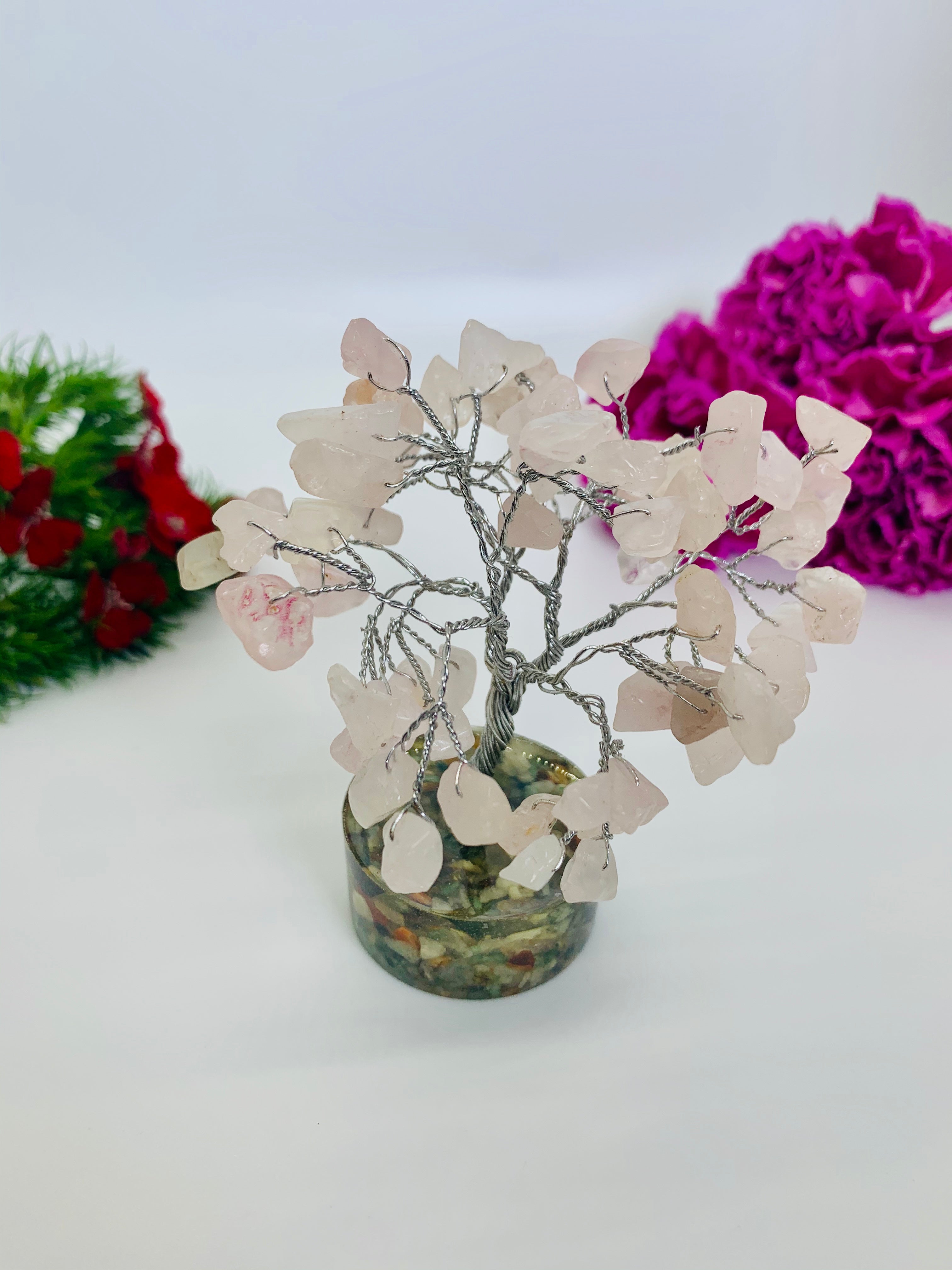 Rose Quartz Crystal Tree