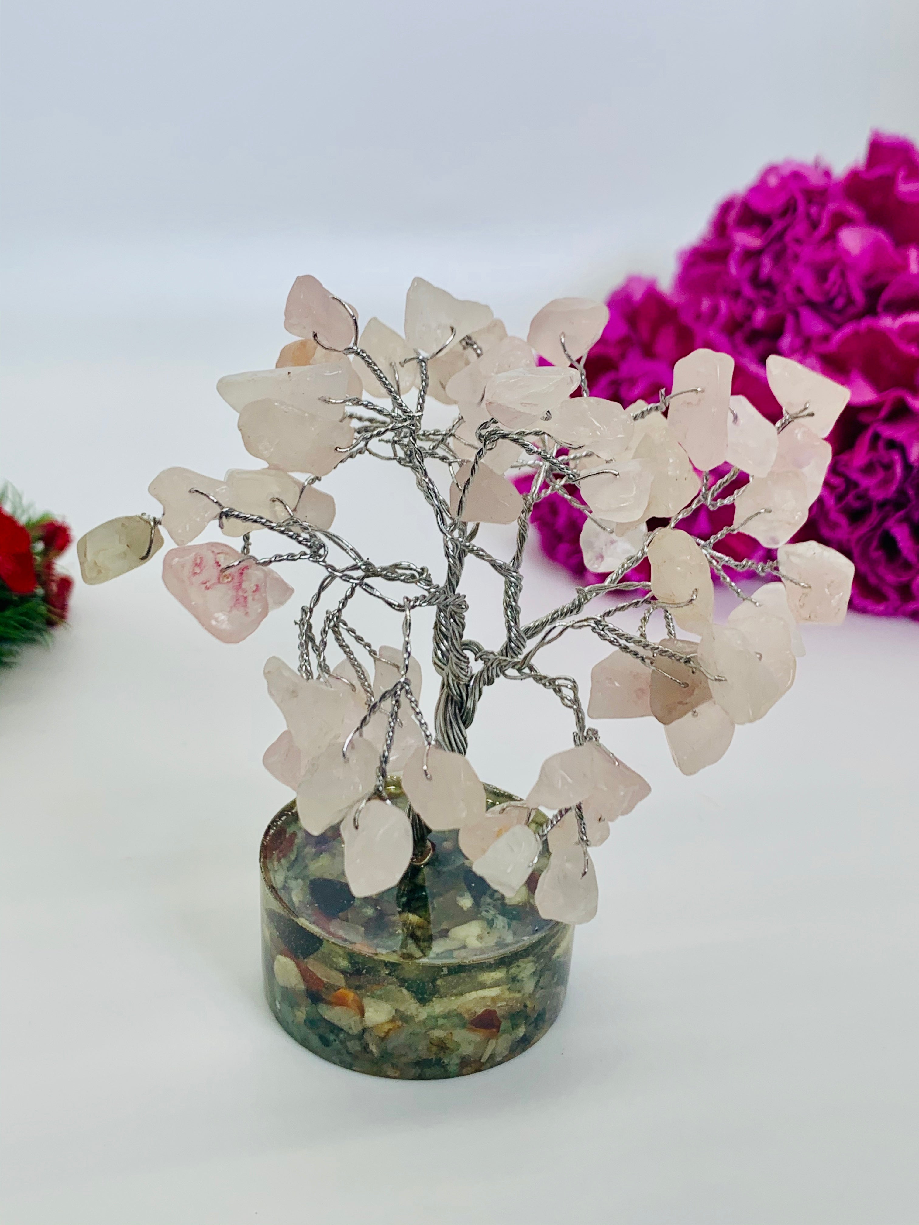 Rose Quartz Crystal Tree
