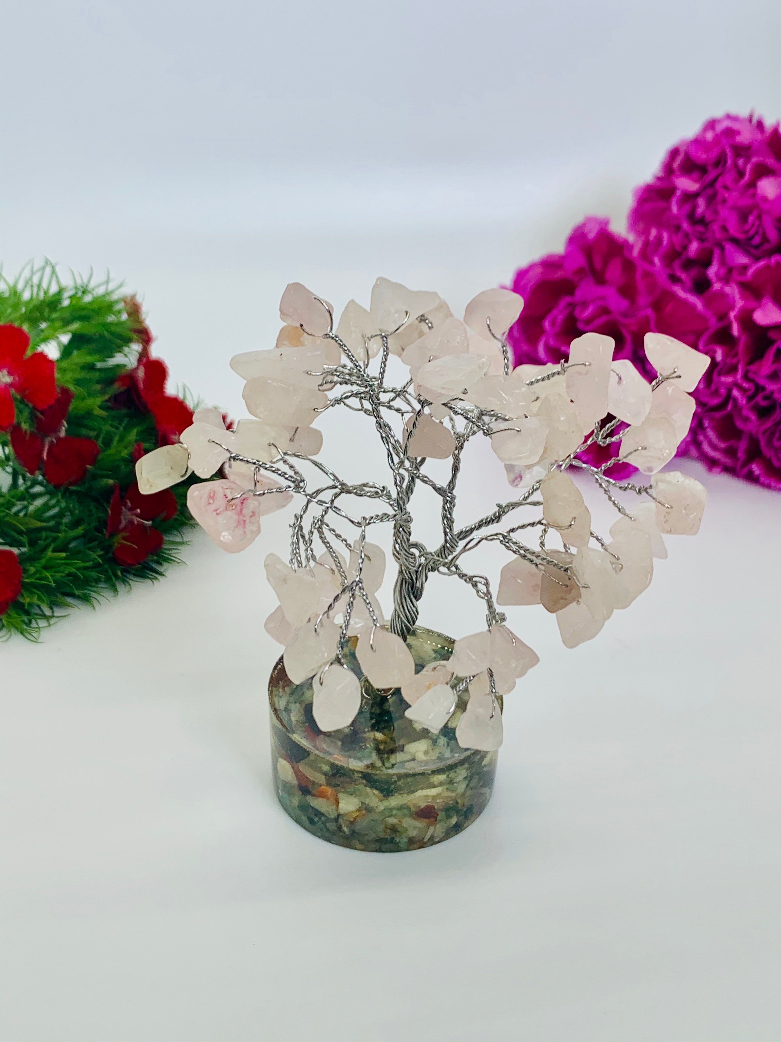 Rose Quartz Crystal Tree
