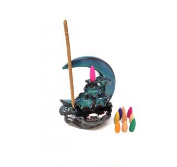 Moon Ceramic Backflow Burner