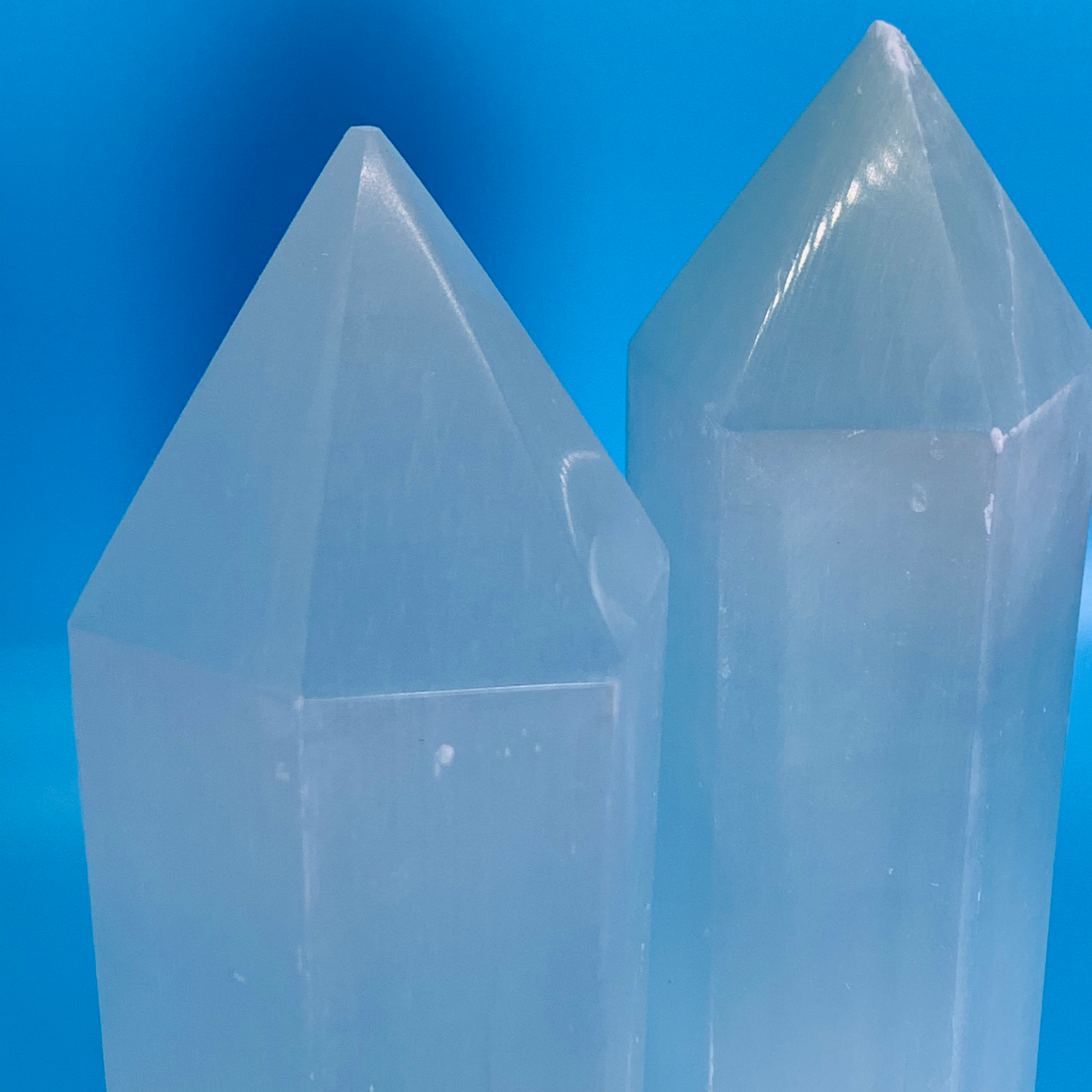 Selenite Hexagon Point