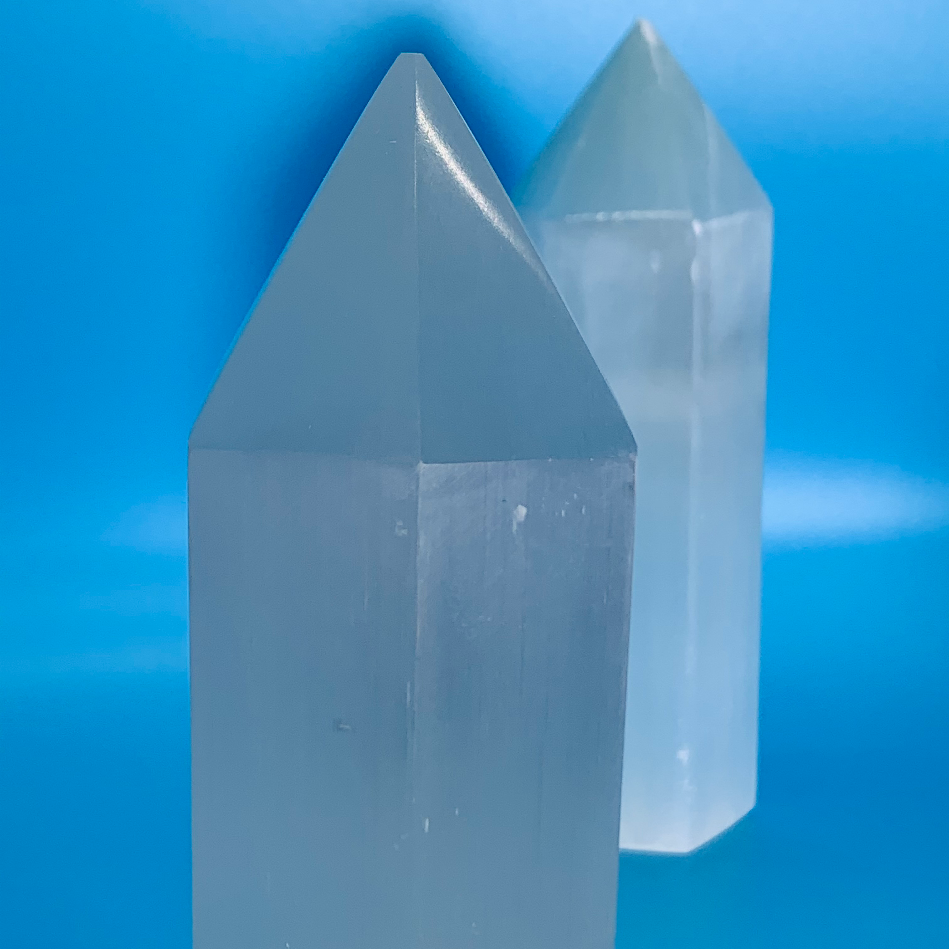 Selenite Hexagon Point
