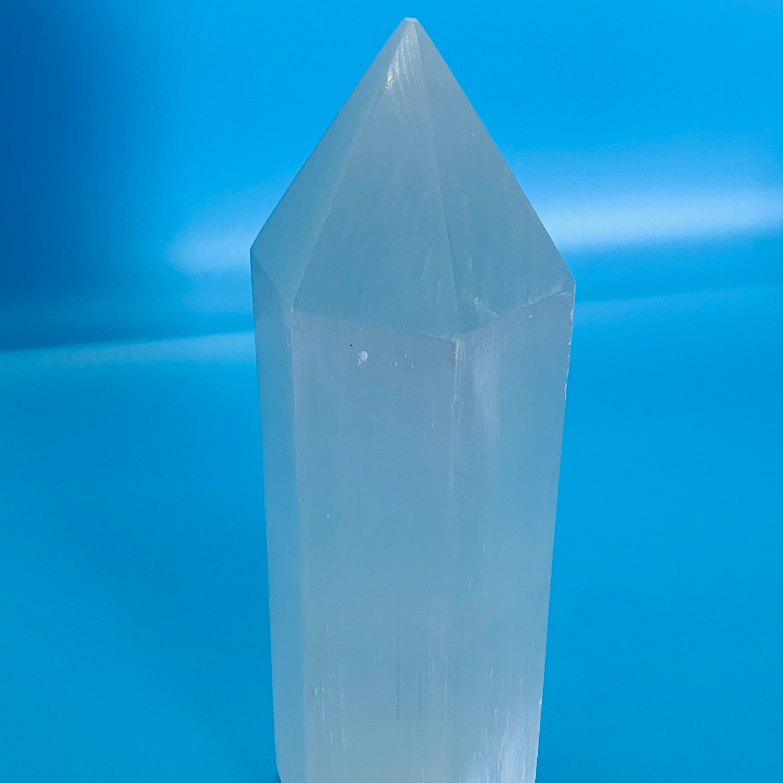 Selenite Hexagon Point