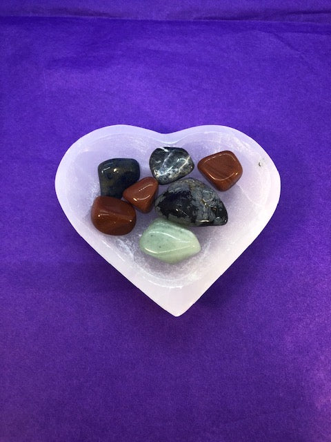 Selenite Heart Bowl