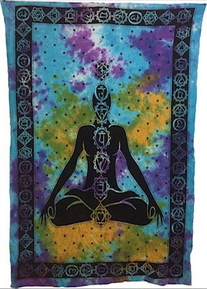 Tie Dye 7 Chakra Tapestry