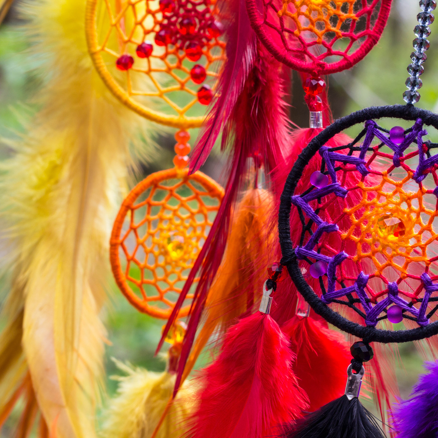 7 Chakra Hand Crochet Dream Catcher